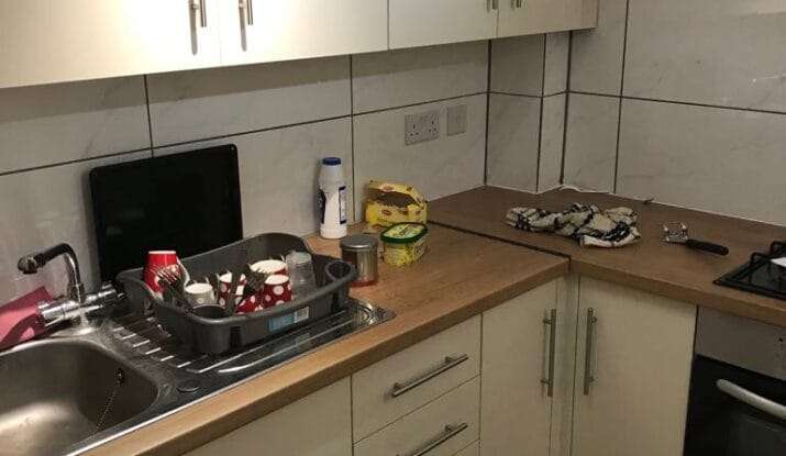 kitchen cleaning in home